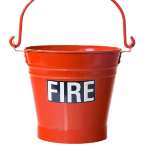 Fire Bucket & Lid (Metal)
